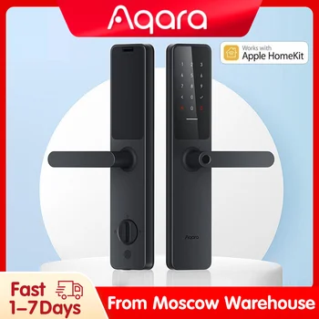 Умный Дверной замок Aqara A100 Pro Zigbee Bluetooth 5.0 Apple Homekey Разблокировка Отпечатков пальцев Разблокировка Работает с Apple Homekit Aqara Home