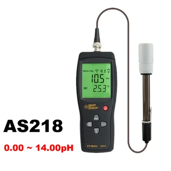 цифровой РН-метр Измеритель РН почвы PH-тестер Smart Sensor AS218 0,00 ~ 14,00pH Прибор для измерения влажности Измеритель кислотности воды