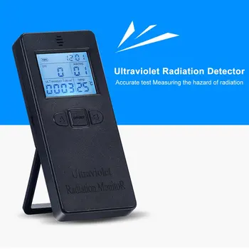 Цифровой УФ-радиометр Детектор ультрафиолетового излучения UV UVI Измеритель Дозиметр Тестер Счетчик с температурным дисплеем KF-90