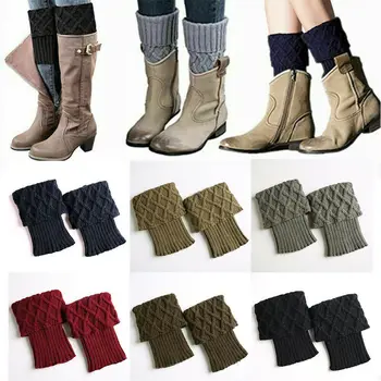 Эластичные Короткие Теплые Мягкие носки для Ботинок, Вязаные Носки, Гетры для лодыжек