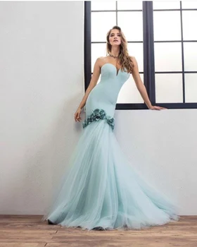 Элегантное вечернее платье в стиле Русалки с кружевными аппликациями, Длинное платье для выпускного вечера в форме Сердца, Свадебные Вечерние платья robe de soiree 2021