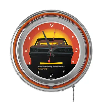 . Элегантное украшение GTO-неоновые часы с двойным кольцом -идеально сбалансированная красота и точность для отображения расстояния и времени.
