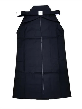 Японский Черный Костюм Самурая Иайдо для профессионального Кендо, Брючная юбка, Брюки-кимоно, Одежда для тренировок, брюки-кюлоты