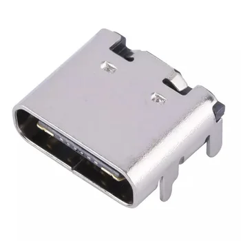 100шт Micro USB 3.1 SMD 16P Разъем-розетка type-c Интерфейс Порта зарядки с высоким током, Док-станция для подключения питания