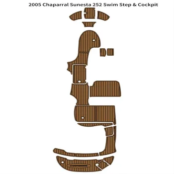 2005 Chaparral Sunesta 252 Плавательная платформа Кокпит Лодки EVA из вспененного тикового дерева Напольная Накладка