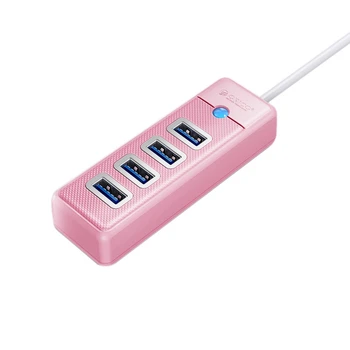ORICO 4 Порта USB 3,0 КОНЦЕНТРАТОР 5 Гбит/с Высокоскоростной Разветвитель Ультратонкий OTG Адаптер для Macbook Pro PC Компьютерные Аксессуары Розовый