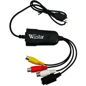 USB 2.0 Easy cap для захвата аудио-видео видеорегистратора, адаптер для видеокарты, конвертер VHS в DVD для Windows 10/8/7/XP