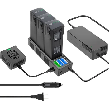 Y5GE концентратор быстрой зарядки для аккумулятора на 3 полета USB с ЖК-дисплеем