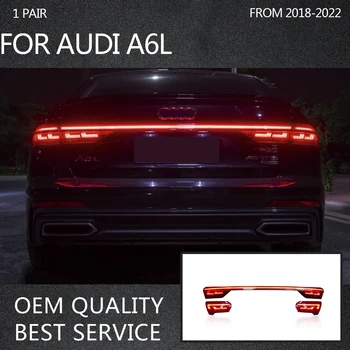 Автомобильный модифицированный модный светодиодный задний фонарь для Audi A6L C8 2019-2022 светодиодный задний фонарь в сборе с указателем поворота