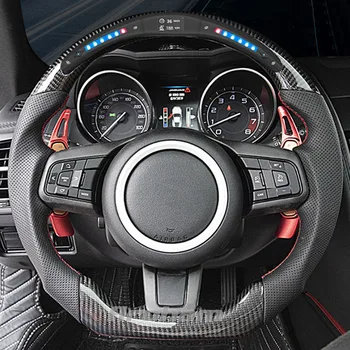 Автомобильный стайлинг Рулевого колеса Из Углеродного Волокна, светодиодный Гоночный Цифровой Дисплей Для Jaguar XF XE XJ F-TYPE XK xfl XF XE F-PACE