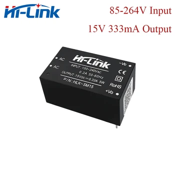 Бесплатная доставка, 5 шт./лот, Hi Link HLK-5M15, 5 Вт, 15 В, 333 мА, Модуль питания постоянного тока, преобразователь переменного тока в постоянный для Изолированной цепи