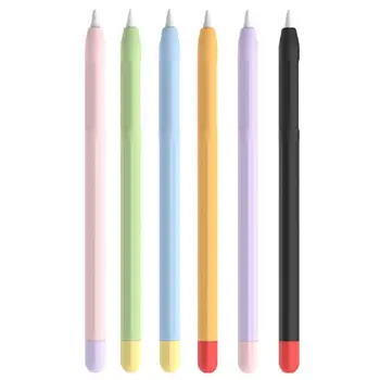 Для Apple Pencil 2-го поколения Мягкий Силиконовый Чехол Для iPad Pencil 2, Защитный Колпачок, Держатель для пера, Нескользящая Защита От падения, Чехол для ручки