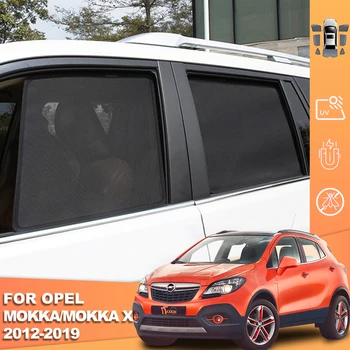 Для Opel Vauxhall Mokka X 2012-2019 Магнитный Автомобильный Солнцезащитный Козырек Передняя Рамка Лобового Стекла Занавеска Заднего Бокового Окна Солнцезащитный Козырек