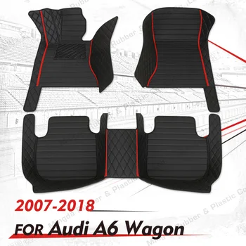 Изготовленные на заказ Автомобильные Коврики для Audi A6 Wagon/Avant 2007 2008 2009 2010 2011 2012 2013 2014 2015 2016 2017 2018 Автоматические накладки для Ног