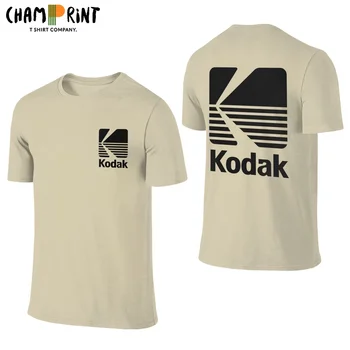 Мужские футболки Kodak Vintage Photographer, хлопковые топы с камерой в стиле ретро, повседневные футболки с круглым вырезом и короткими рукавами с двумя сторонами, футболки с принтом